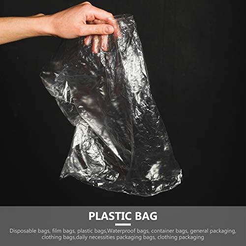 Baluue 200 Pcs Şeffaf Plastik Düz Açık poli Çanta Küçük çöp torbaları Çöp Sepeti Gömlekleri Kanıtlanması için Ekmek Hamur Depolama