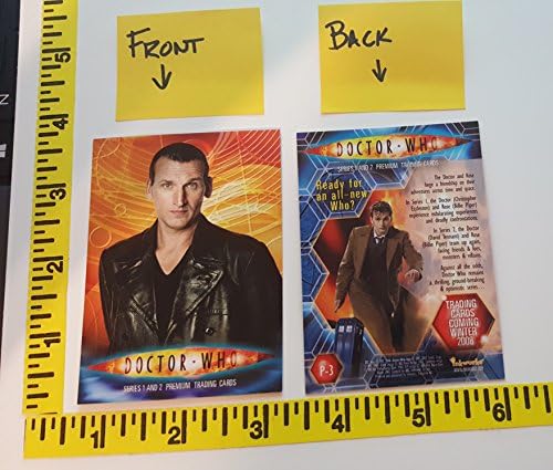 Christopher Eccleston dc-1'i içeren Inkworks'ten Doctor Who P-3 Standart boyutlu ticari kart promosyonu