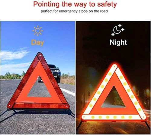 kissral Uyarı Üçgeni Yansıtıcı Güvenlik Acil durum üçgeni Katlanabilir Yol uyarı üçgeni AB Yol Kenarı Tehlike Uyarı İşaretleri