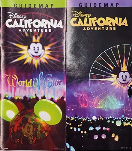 Disneyland Park Kaliforniya Macerasını İçeren 8 Harita Tur Rehberi Seti Renkli Arabalar Dünyası Arazi Oyuncak Hikayesi Jojo'nun