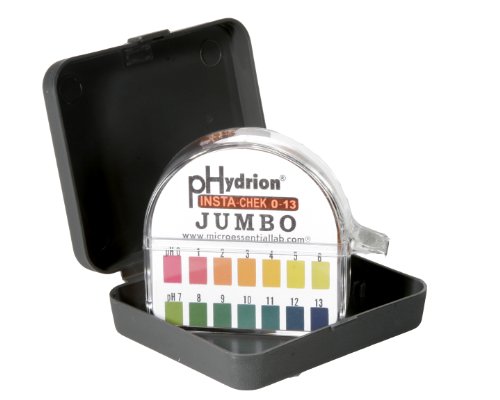 Mikro Temel Lab HJ613 Plastik Hidrion Insta-Kontrol pH Testi Kağıt Dağıtıcı, 0-13 pH, tek Rulo Jumbo