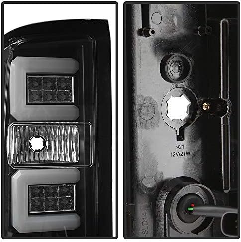 ACANII-Için [Fabrika LED park lambaları Modeli] -2017 Chevy Silverado 1500 Siyah LED Pyro Tüp park lambaları fren lambaları