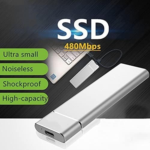 Taşınabilir SSD 2 TB Harici Katı Hal Sürücü USB3. 1 Tipi-C Harici Katı Hal Sürücü 2000 GB Mac ile uyumlu, PC, Masaüstü, Dizüstü,