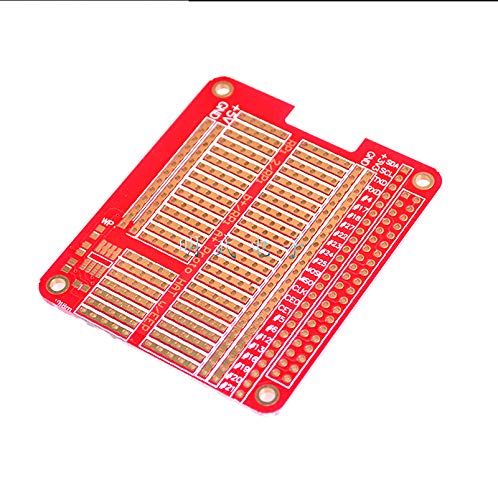 10 adet DIY Proto ŞAPKA Kalkanı Ahududu Pi 3 ve Ahududu Pi 2 Model B / B+ / A + (Kırmızı)