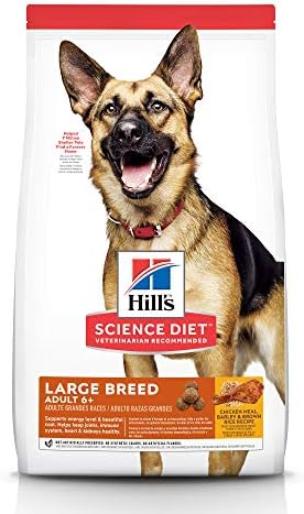 Hill'in Bilim Diyet Kuru Köpek Maması, Büyük Cins Yetişkin 6 + Kıdemli, Tavuk, Arpa ve Kahverengi Pirinç Tarifi