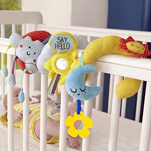 YIJING Asılı Oyuncaklar-Bebek Pram Beşik Aktivite Spiral peluş oyuncaklar,Asma Çıngırak Oyuncak ve Seyahat Aktivite Oyuncak ile