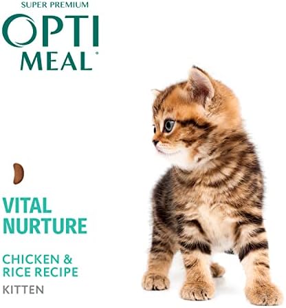 Optimeal Vital Nurture Kitten Food-Yavru Kedi Maması Sağlıklı Büyüme, Yüksek Enerji ve Sağlıklı Sindirim ve Bağışıklık Desteği