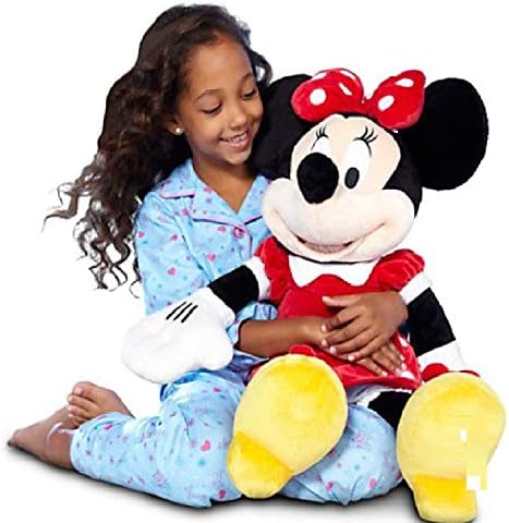 Disney Mağaza Kırmızı Minnie Mouse 25 Büyük Peluş Etiketi ile Yeni