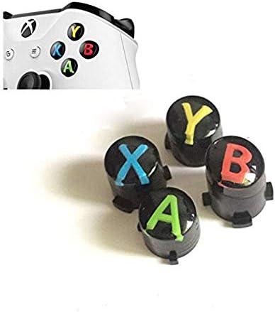 ABXY Bullet Düğmeler Mod Seti Kolları Joystick Xbox One S Slim Elite Denetleyicisi için (Renkli)
