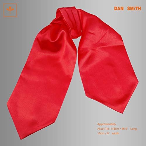 Dan Smith Ascot Kravat Seti Erkek Moda Saten Kravat Seti Kendinden kravat