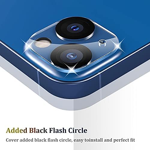 [3 Paket] Tamoria Kamera Lens Koruyucu iPhone 13 ve iPhone 13 Mini Kamera Kapağı için Uyumlu Premium 9H Temperli Cam [Çizilmez]iPhone