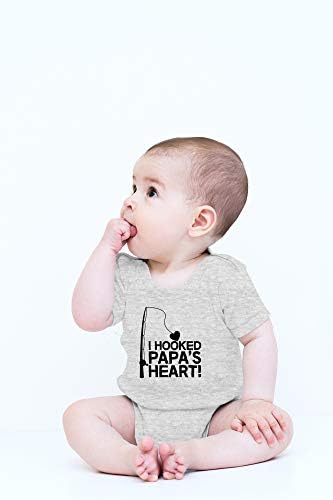 Babamın Kalbini Bağladım-Hediye Olmak için Komik Baba-Sevimli Bebek Tek Parça Bebek Bodysuit