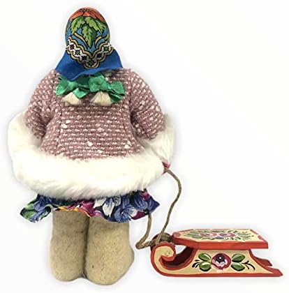El Yapımı bir kızak ile yazarın Tahsil Bebek Kız.Ev Dekorasyonu.Eşsiz bir hediye, bir iç eşya.Rusya'da yaptı.