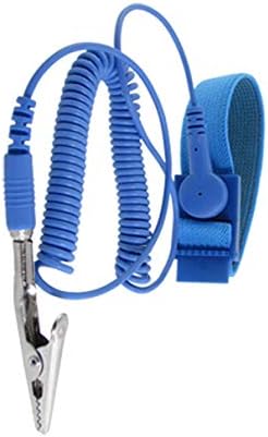Aexıt Anti-Statik Bilek Alet Setleri Bant Topraklama Gök Mavisi Elastik ESD Alet Setleri Sarmal Kablo