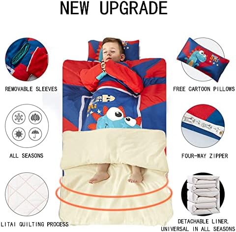 Karikatür Bebek Uyku Tulumu Çocuklar Yorgan 100 % Saf Pamuk Anti Tekme Giyilebilir Battaniye Ayrılabilir Pamuk Astar ile-Doğum