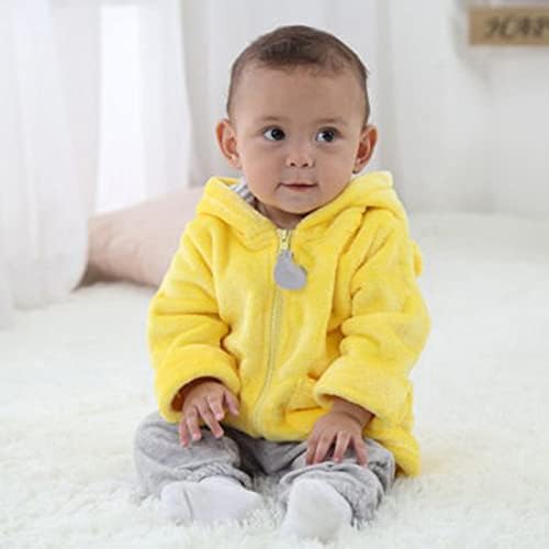 0-24 Ay sevimli bebek bebek erkek kız Kış Rüzgar geçirmez kapüşonlu ceket ceket sıcak Polar giyim