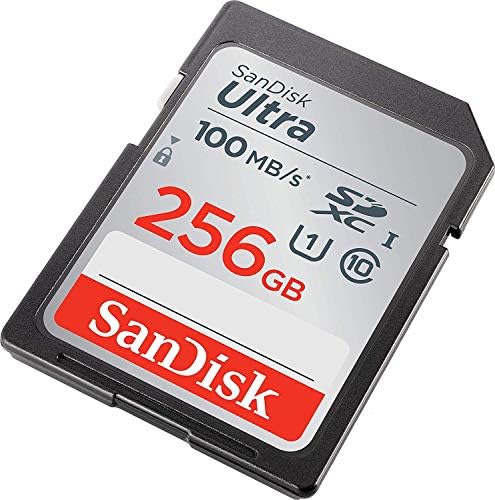 SanDisk 256GB SDXC SD Ultra Hafıza Kartı, Canon EOS Rebel T7, Rebel T6, 77D Sınıf 10 Dijital Kamera (SDSDUNR-256G-GN6IN) ile