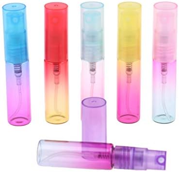 TUANJIE 1 Paket 4 ml Mini Renkli Cam Parfüm Sprey Doldurulabilir Sprey Şişe Taşınabilir Kolay doldurmak için Koku Tıraş Pompası