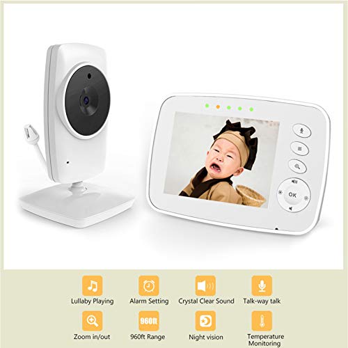 Dijital Bebek Monitörü, Eko Modu Gece Görüşlü Bebek Monitörü, Anne Evi için (ABD Standardı (100-240v))