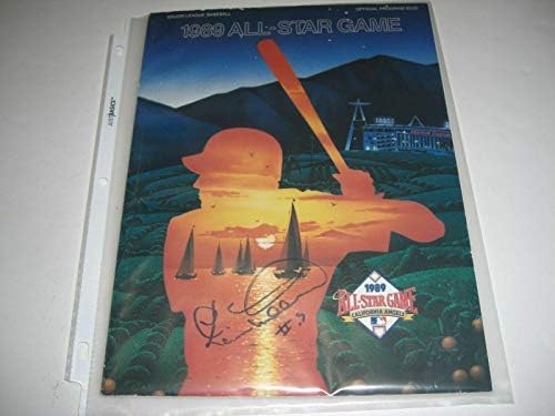 Kevin Mitchell Sanfrancisco Giants W / coa İmzalı 1989 Allstar Programı İmzalı MLB Dergileri
