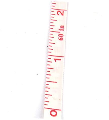 X-DREE Terzi Dikiş Çift Taraflı Geri Çekilebilir ölçüm bandı Cetvel Kırmızı 1.5 M 6 adet (Regla de cinta de medición retráctil