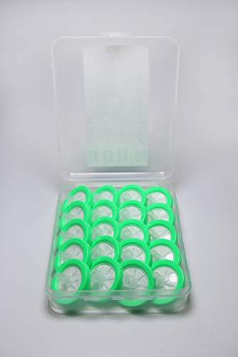 LİNKTOR Şırınga Filtresi Naylon Orangnik Filtrasyon, 25mm Çap 0.22 um Gözenek Boyutu Steril Olmayan 20'li Paket (100'lü Paket,