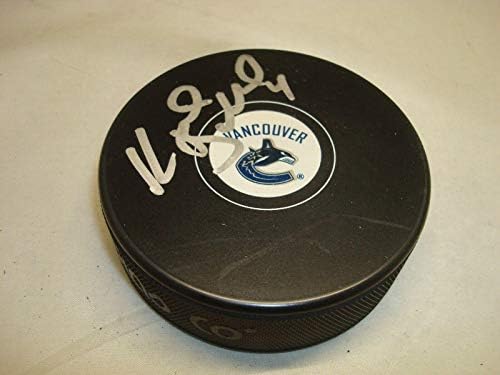 Keith Ballard İmzalı Vancouver Canucks Hokey Diski İmzalı 1A İmzalı NHL Diskleri
