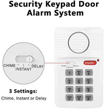 Cuifati Anti-Pas ile Hiçbir Kablo Gerekli Ev Güvenlik Sistemi, Tuş Takımı Alarm Sistemi, ABS Panik Butonu ile Kapılar için, tutuyor