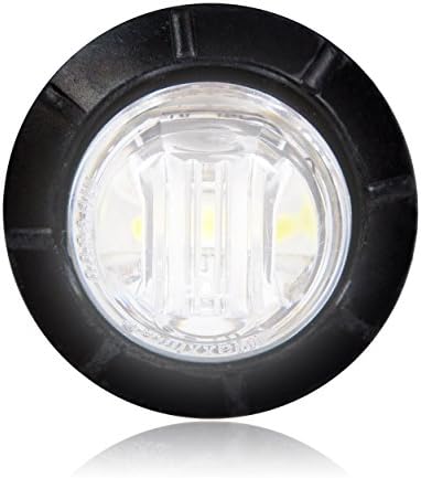 Maxxima M09300WCL Beyaz 3/4 Yuvarlak LED Şeffaf Lens Nezaket Marker ışık
