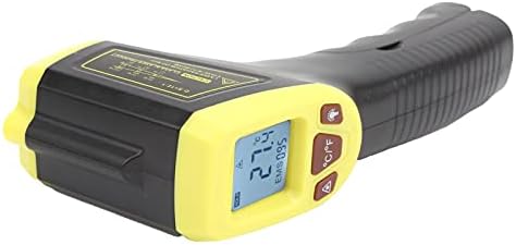 Kızılötesi Sıcaklık Ölçüm Tabancası LCD Ekran Endüstriyel Termometre Dokunmatik Tabanca Termometresi (sarı)
