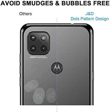 J & D Kılıf Motorola Moto One 5G Ace için Uyumlu, kristal Berraklığında Anti-Sarı Ultra İnce kılıf ile (2-Pack) Ekran Koruyucular,