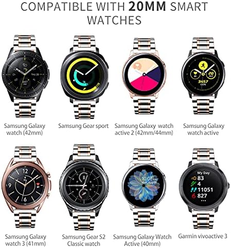 Saat kayışı ile Uyumlu Huawei GT / GT2 42mm 46mm / Huawei saat 2 Klasik / Spor Smartwatch paslanmaz çelik şerit Değiştirme 20mm