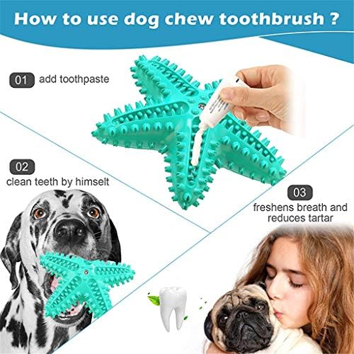 FEGOCLT Dayanıklı Köpek Çiğnemek Oyuncaklar Chewers için Kauçuk Gıcırtılı Pet Oyuncaklar Diş Fırçası Küçük Orta Büyük Köpekler