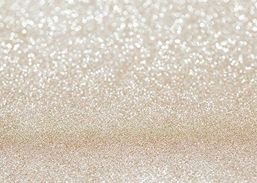 Polyester Fildişi Altın Bokeh Fotoğraf Backdrop (Değil Glitter) Altın Noktalar Shinning Bebek Duş Doğum Günü Partisi Arka Plan