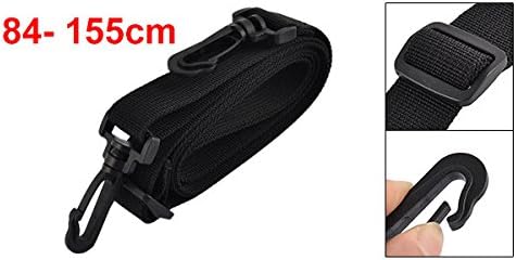 uxcell Naylon Bilgisayar Çantası SLR Kamera Tek Omuz Boyun Kemer Bagaj Askıları Siyah