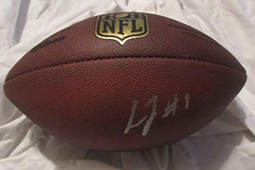 Lamar Jackson İmzalı Wilson NFL Shield Futbolu W/KANITI, Lamar'ın Bizim için İmzaladığı Resim, Baltimore Ravens, Louisville Cardinals,