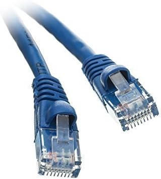 Cat5e Yüksek Hızlı LAN Ethernet Yama Kablosu, Takılmayan/Kalıplanmış Önyükleme, 2 Ayaklar, Mavi (ED740795)