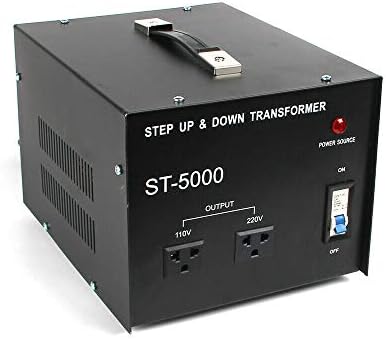 5000 Watt Gerilim Dönüştürücü Trafo Adım Yukarı / Aşağı 110 V / 220 V Güç Dönüştürücü Ağır Trafo
