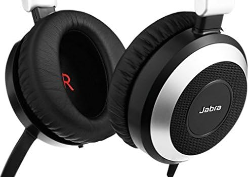 Jabra Evolve 80 MS Teams Kablolu Kulaklık Aramalar ve Müzik için Rakipsiz Gürültü Engelleme Özelliğine Sahip Profesyonel Telefon