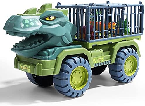 BTRIRTS Dinozor Oyuncak Kamyon Taşıyıcı Çocuklar için, Tyrannosaurus Rex Büyük Araba Kamyon Ekskavatör Taşıma Otomobil Araç Oyuncaklar,