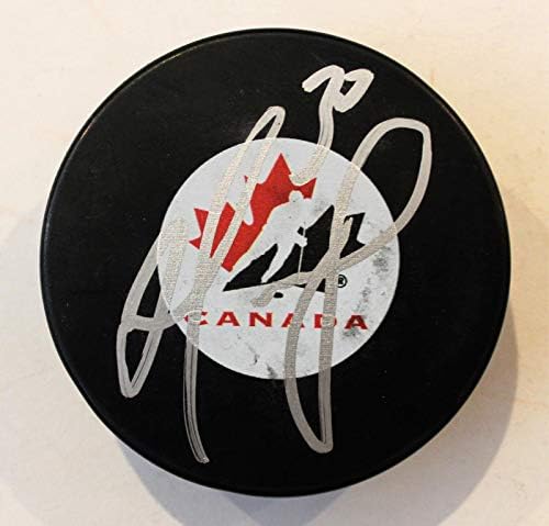 Matt Murray İmzalı Team Canada Hokey Diski w / COA Pittsburgh Penguins 3-İmzalı NHL Diskleri
