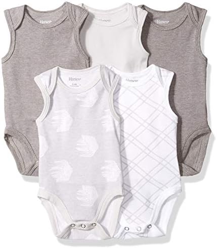Hanes Ultimate Baby Flexy 5'li Kolsuz Bodysuits (Tanklar)