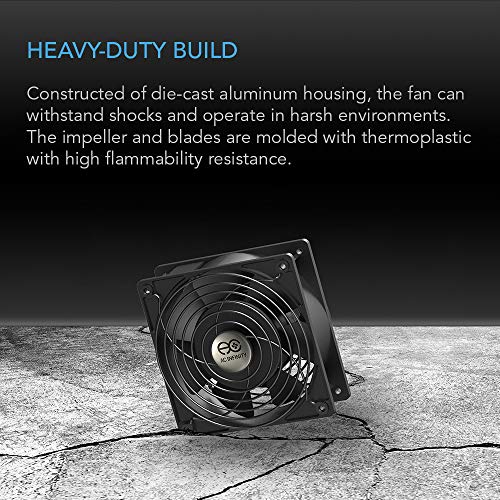 AC Infinity EKSENEL 8025, çörek Fan, 120 V AC 80mm x 25mm Yüksek Hız, UL Sertifikalı DIY Soğutma Havalandırma Egzoz Projeleri
