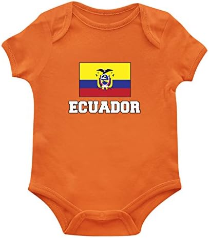 SpiritForged Giyim Ekvador Bayrağı Bebek Bodysuit