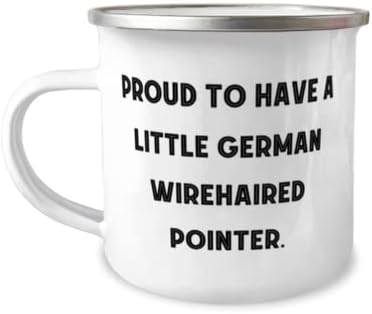 Faydalı Alman Wirehaired Pointer Köpek Hediyeleri, Evcil Hayvan Severlerden Küçük bir Alman, Uygunsuz Noel 12oz Camper Kupasına