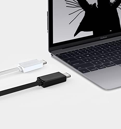 Hızlı Güç Düz USB - C Kablosu Samsung Gear IconX ile Uyumlu USB 3.0 Gigabayt Hızları ve Hızlı Şarj Uyumlu! (Beyaz 3. 3ft1M)