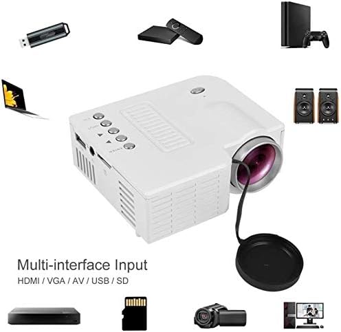 SMQHH Video Projektörler, Mini Taşınabilir Video Projektör Mini Projektör, Taşınabilir Video Projektör,Multimedya Ev Sineması