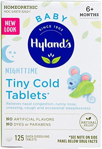 Bebek Soğuk Algınlığı İlacı Gece Tabletleri, Bebek Soğuk Algınlığı ve Öksürük İlacı, Dekonjestan, Hyland'ın Küçük Soğuk Algınlığı,