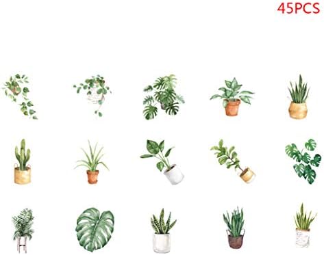 Tebatu Kırtasiye Çıkartmalar, Saksı Bitki Sızdırmazlık Etiket Etiket DIY Albümleri Dekorasyon 45 adet