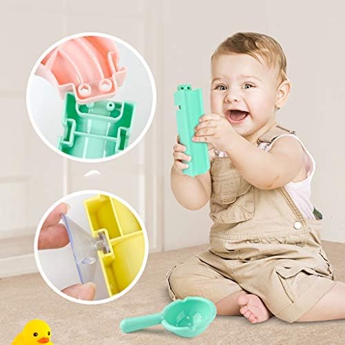 Muised DIY Duvar Emme Su Kaydırağı Küvet Oyuncaklar Bebek banyo oyuncakları DIY Vantuz Yarış Yörüngeler Parça Çocuk banyo küveti